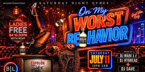 ON MY WORST BEHAVIOR \u2013  Let the Party Begin!