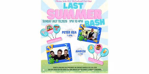 Last Summer Bash - HJ McFarland