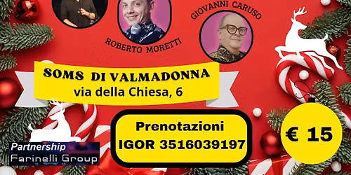 Apericena di Natale con musica live con I V-IGOR-SOL@SOMS VALMADONNA