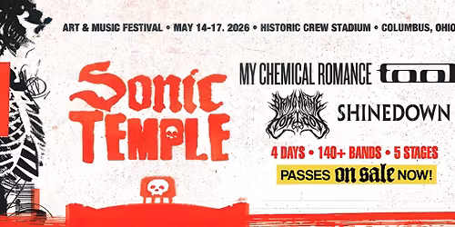 Sonic Temple Art & Music Festival: My Chemical Romance  Shinedown  Bring Me The Horizon  & Tool - 4 Day Pass