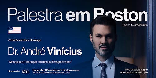 Andr\u00e9 Vinicius em Boston - Palestra "Menopausa e Emagrecimento"