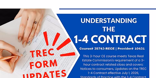 Understanding the 1-4 Contract - 3 HRS FREE CE CLASS!