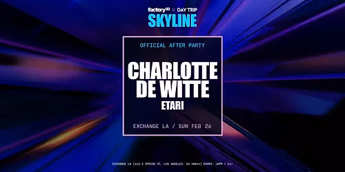 Charlotte de Witte (21+)