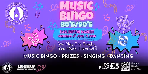 Music Bingo- 80's\/90's
