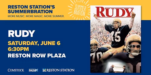 Reston Row Big Screen Movie Night featuring: RUDY