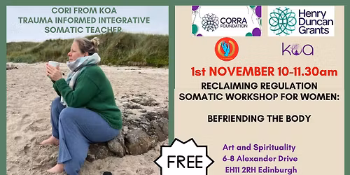1st November: FREE RECLAIMING REGULATION-SOMATIC WORKSHOP FOR WOMEN-BEFRIENDING THE BODY