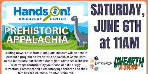 Hands On! at the Library: Prehistoric Appalachia at the Bloomingdale branch library