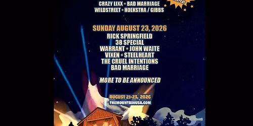 Mountain Music Festival: Pearcy Demartini & Sebastian Bach - Friday
