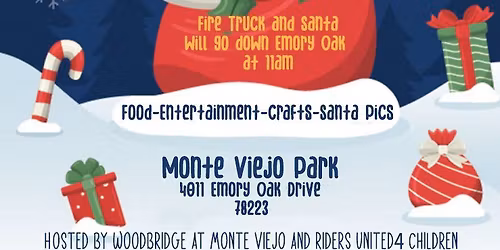 Santa in the Park Kids Festival at Monte Viejo Park