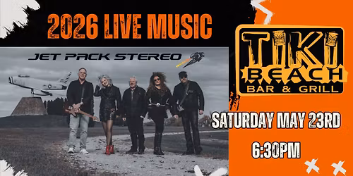 Jet Pack Stereo Kicks Off the 2026 Music Season at Tiki Beach Bar and Grill