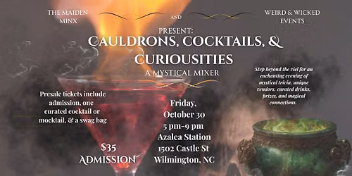 Cauldrons, Cocktails, & Curiosities | A Mystical Mixer