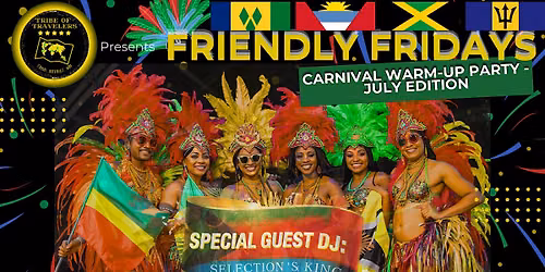 Friendly Fridays: Carnival Warm\u2011Up Party \u2013 Music, Games & Caribbean Vibes