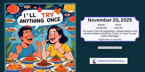 I'll Try Anything Once (Adults)