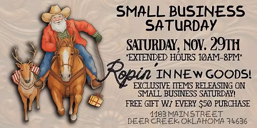 Small Business Saturday @ Deer Creek Mercantile