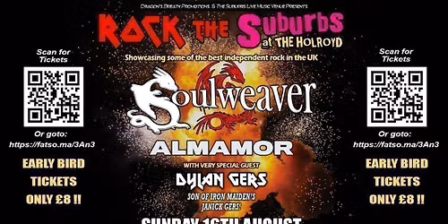 ROCK THE SUBURBS - Soulweaver + Almamor + Dylan Gers