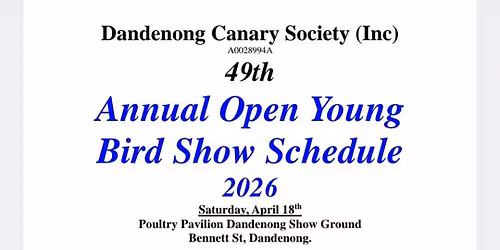 Dandenong Canary Society Show \ud83c\udde6\ud83c\uddfa 