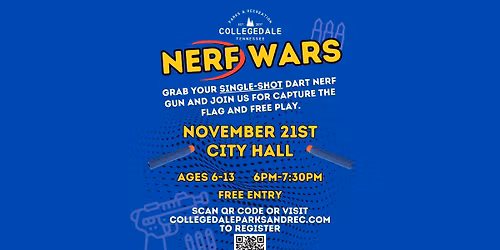 Nerf Wars: Ages 6-13