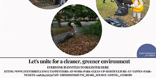 TappenTeers at Work-Park Clean-up & Horticulture at Tappen Park