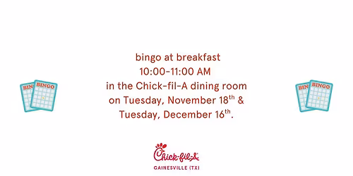bingo at breakfast