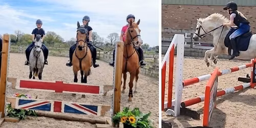 SJ & Worker fences outside on sand : Thompson House Standish Lancs 