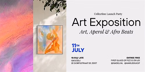 Exposition Marleen Kop x Isa's: Art, Aperol & Afro Beats