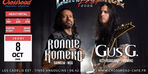 CONCERT | RONNIE ROMERO \u00d7 GUS G | CONVERGENCE FEST 2026