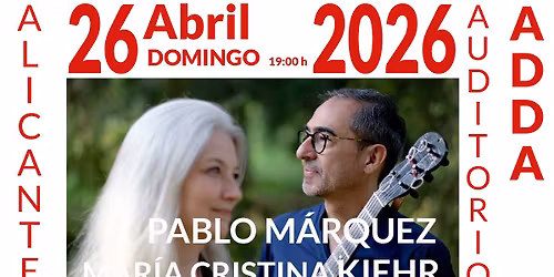 MAR\u00cdA CRISTINA KIEHR \u2013 PABLO M\u00c1RQUEZ, Voz y Guitarra