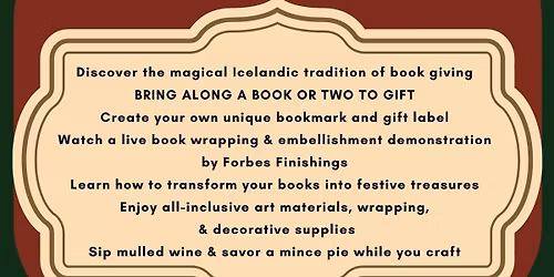 J\u00f3lab\u00f3kafl\u00f3\u00f0i\u00f0: Christmas Gift Book Wrapping