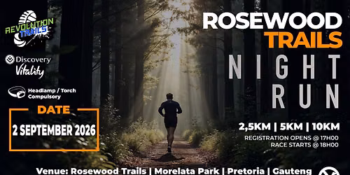 Rosewood Trails Night Run\/Walk