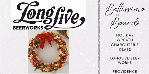 Christmas Wreath Bellissimo Boards Charcuterie Class