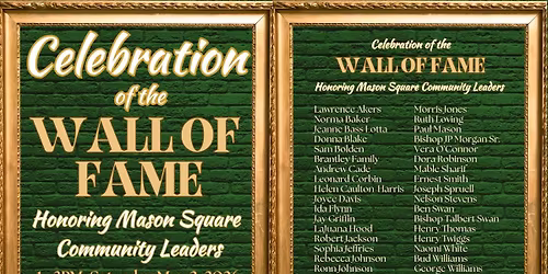 Mason Square Wall of Fame Celebration