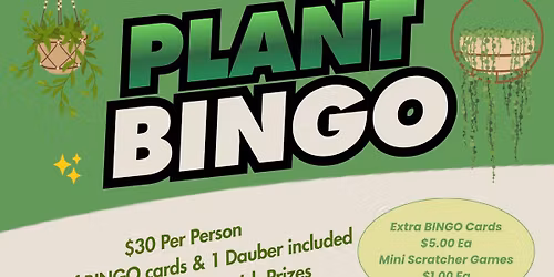 \ud83c\udf31\u2728 PLANT BINGO NIGHT \u2728\ud83c\udf31