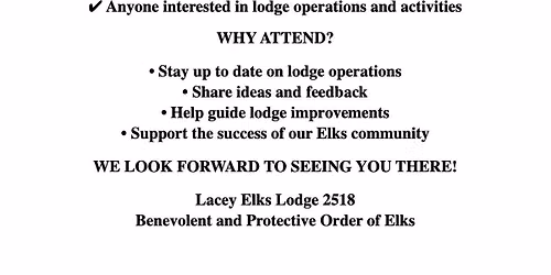 House Committee Meeting every 1st & 3rd Wednesdays*