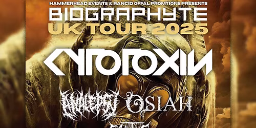 Cytotoxin, Analepsy, Osiah & Cognitive | Manchester