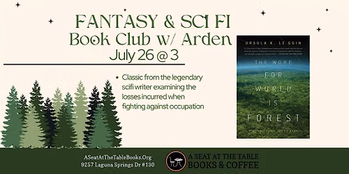 Sci Fi\/Fantasy Book Club w\/ Arden: The Word for World is Forest