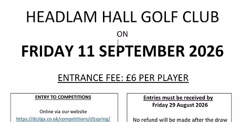 9 Hole competition