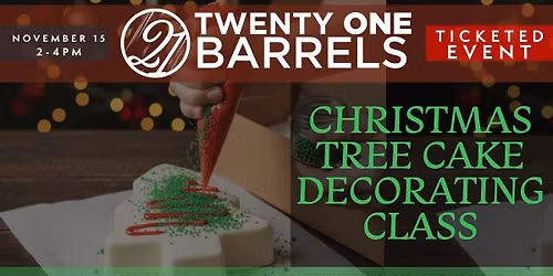 Adult Christmas Tree Cake Decorating Class