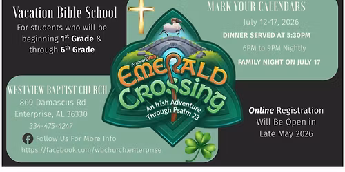 Vacation Bible School - Emerald Crossing, An Irish Adventure Through Psalm 23