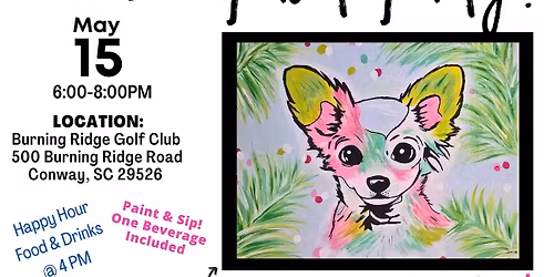Sip and Paint Your Preppy Pet Party
