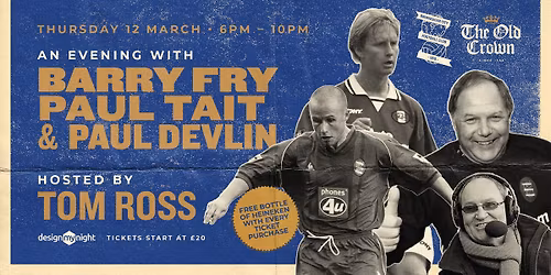 An evening with Barry Fry, Paul Tait & Paul Devlin at The Old Crown