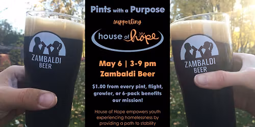 Pints with a Purpose supporting House of Hope