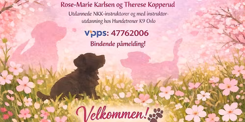 \ud83d\udc3eAVLYST!!!  \ud83d\udc3eVelkommen til Valpekurs 