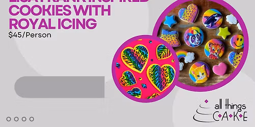 Lisa Frank Inspired Cookies with Royal Icing