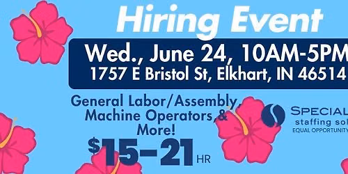 OPEN INTERVIEWS - ELKHART