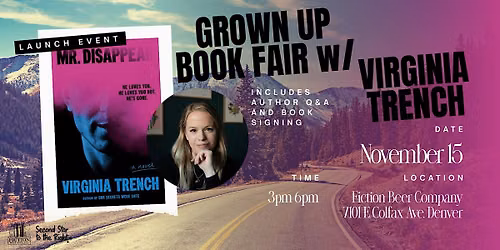 Mr. Disappear Book Launch & Grown-Up Book Fair @ Fiction