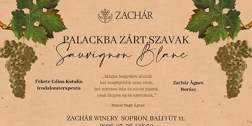 03.26. - Palackba z\u00e1rt szavak \u2013 Sauvignon Blanc