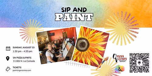 Fall Sunflower Paint and Sip at OV Pizza