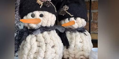 Chunky Knit Snowman(different materials, colors, to choose from!)