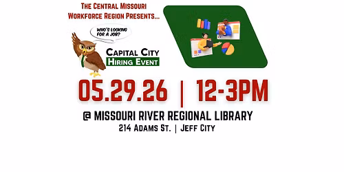 Capital City Hiring Event @ Missouri River Regional Library