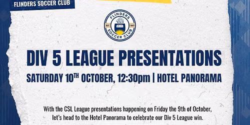 FSC DIV 5 LEAGUE PRESENTATIONS